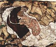 Egon Schiele Tod und Madchen France oil painting artist